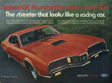 Mercury Cyclone GT 1970 года